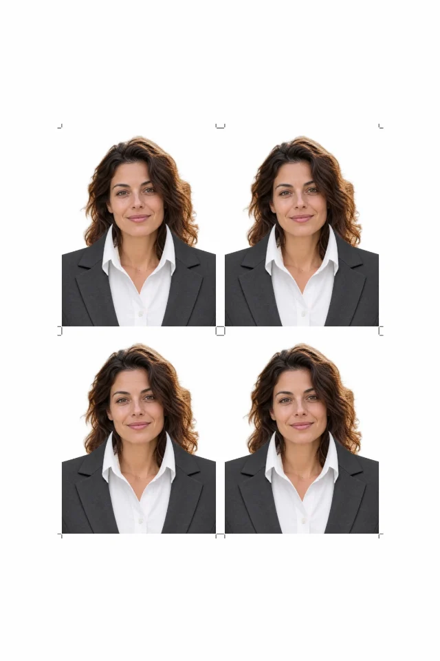 Prepare document photos and a correctly sized print sheet